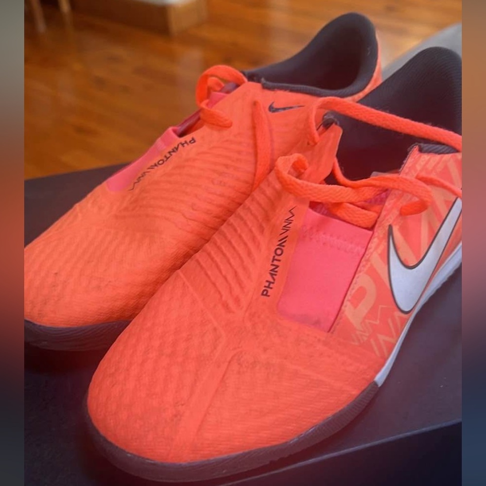 Nike Kids Phantom Venom Sneakers - Bright Orange and Pink